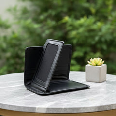 Men's leather wallet in Jet Black | Leathery