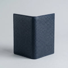 Slim men's leather wallet in Midnight Navy Blue | Leathery