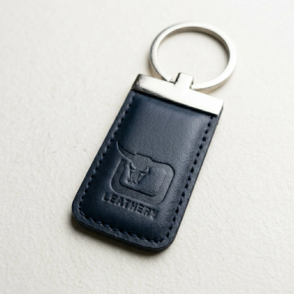 Leather key holder in Midnight Navy | Leathery