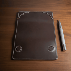 Long Unisex Leather Trifold Wallet with Magnet Lock | Vintage Classic