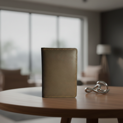 Rugged Wallet Leather Card Holder- Sleek Everyday Essential