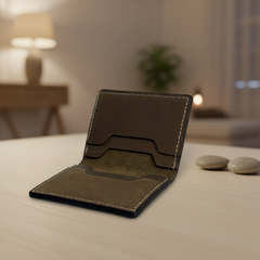 Edge-Finished Men’s Card Holder- Ultra Slim, Clean and Crisp