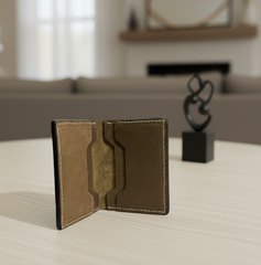 Edge-Finished Men’s Card Holder- Ultra Slim, Clean and Crisp