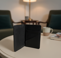 Rugged Wallet Leather Card Holder- Sleek Everyday Essential