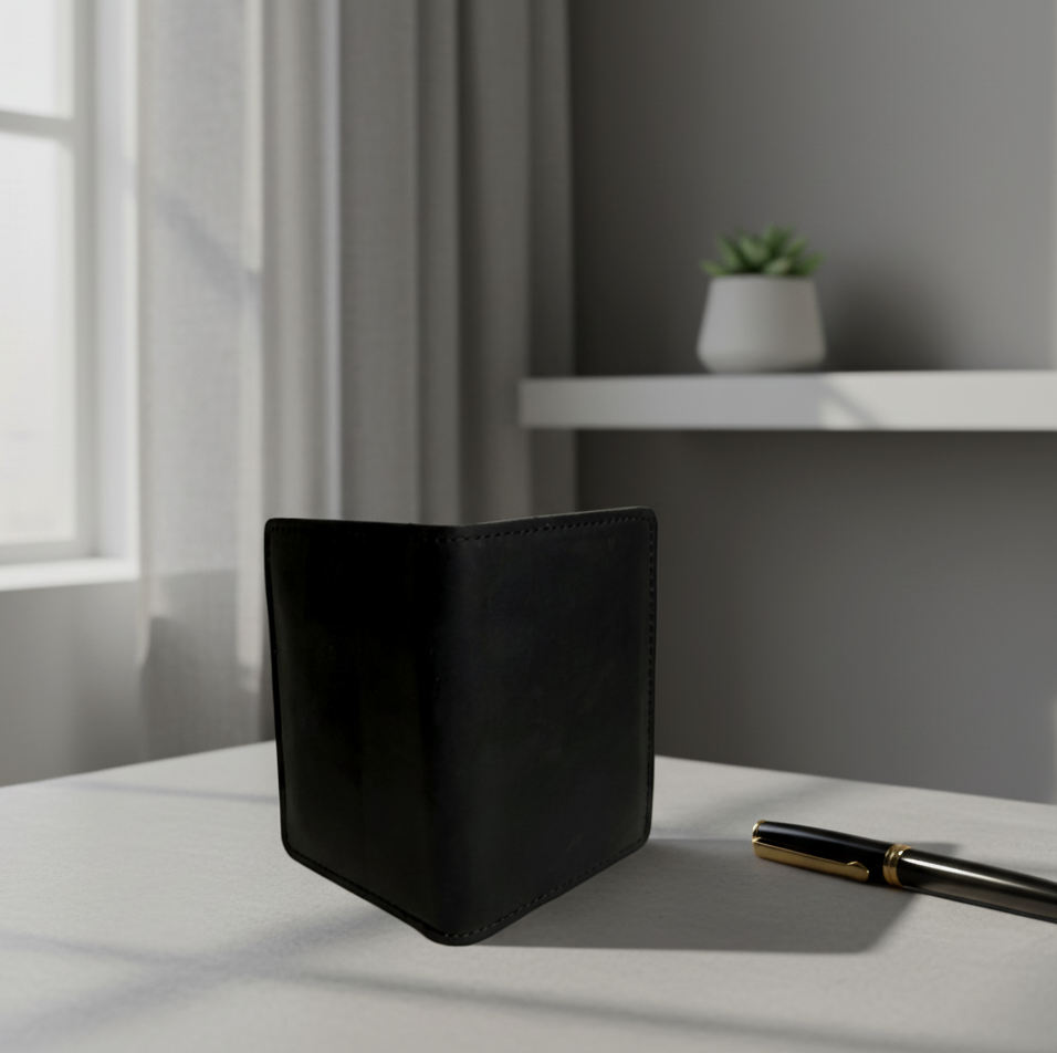 Rugged Wallet Leather Card Holder- Sleek Everyday Essential