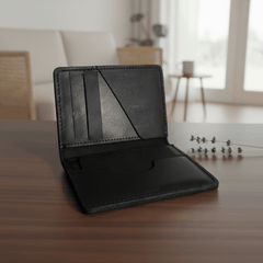Rugged Wallet Leather Card Holder- Sleek Everyday Essential