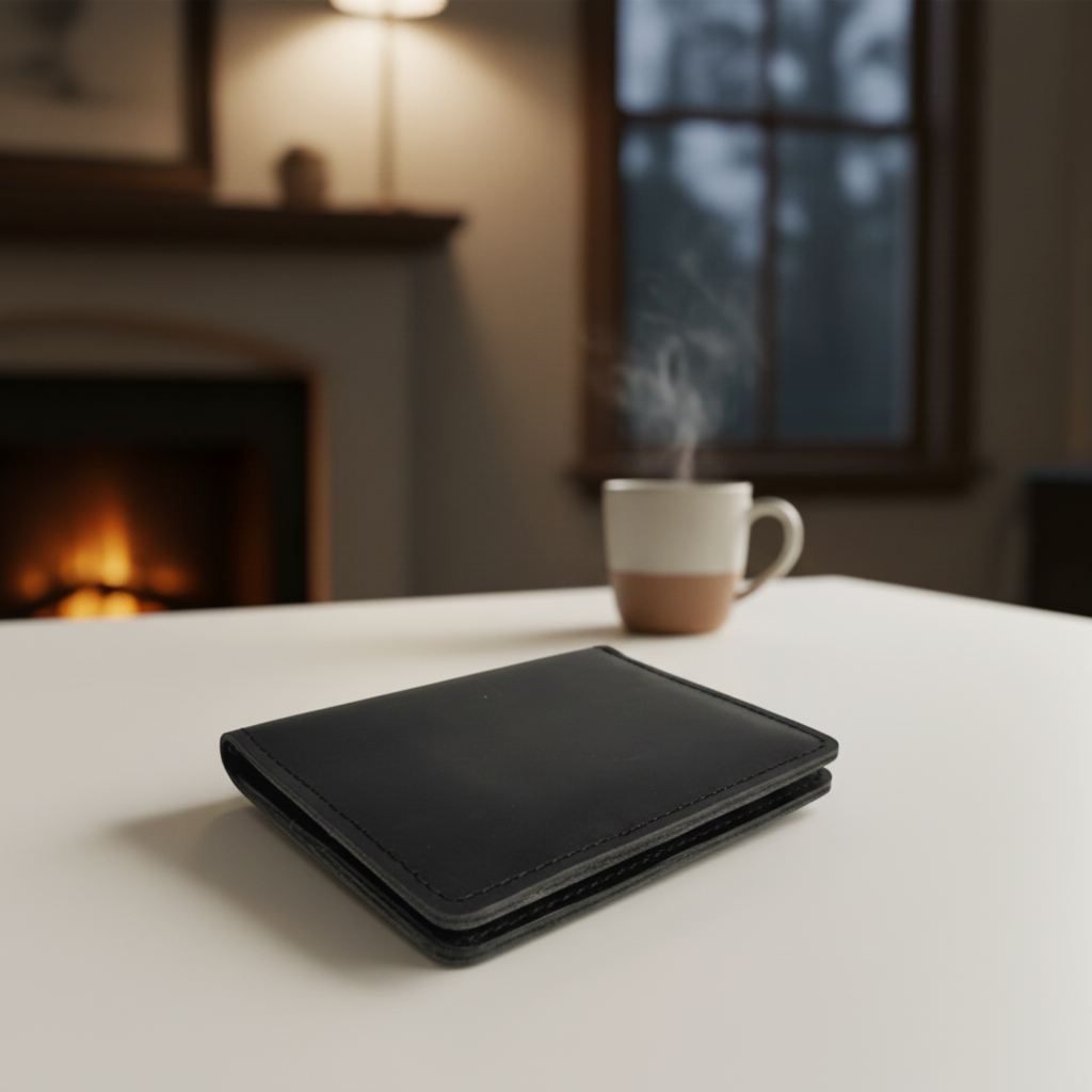 Rugged Wallet Leather Card Holder- Sleek Everyday Essential