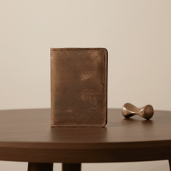 Rugged Wallet Leather Card Holder- Sleek Everyday Essential