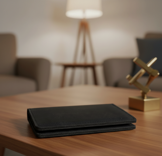 Rugged Wallet Leather Card Holder- Sleek Everyday Essential