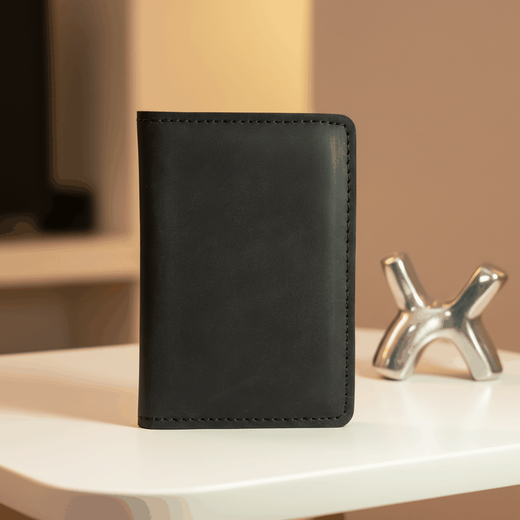 Rugged Wallet Leather Card Holder- Sleek Everyday Essential