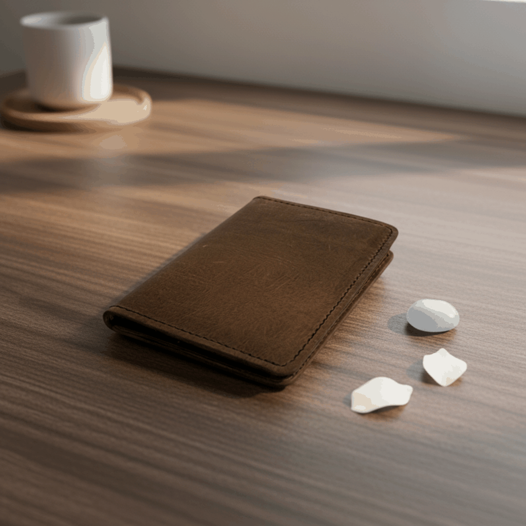 Rugged Wallet Leather Card Holder- Sleek Everyday Essential