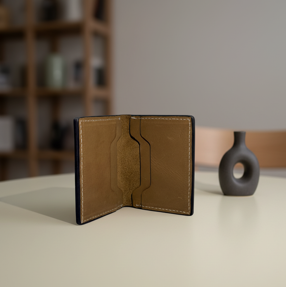 Edge-Finished Men’s Card Holder- Ultra Slim, Clean and Crisp