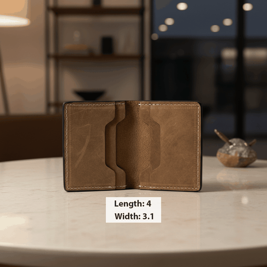 Edge-Finished Men’s Card Holder- Ultra Slim, Clean and Crisp