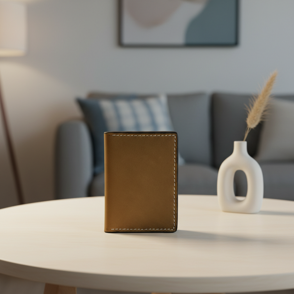 Edge-Finished Men’s Card Holder- Ultra Slim, Clean and Crisp