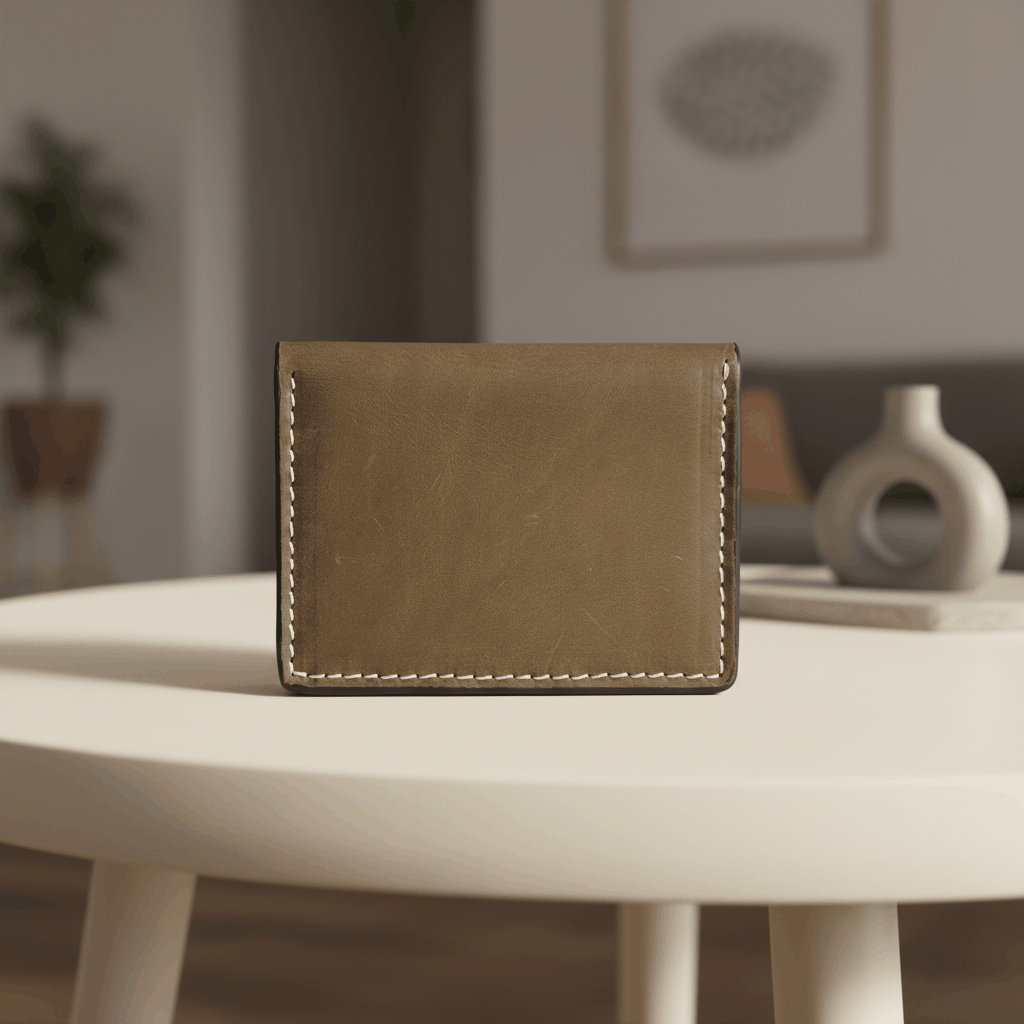 Edge-Finished Men’s Card Holder- Ultra Slim, Clean and Crisp