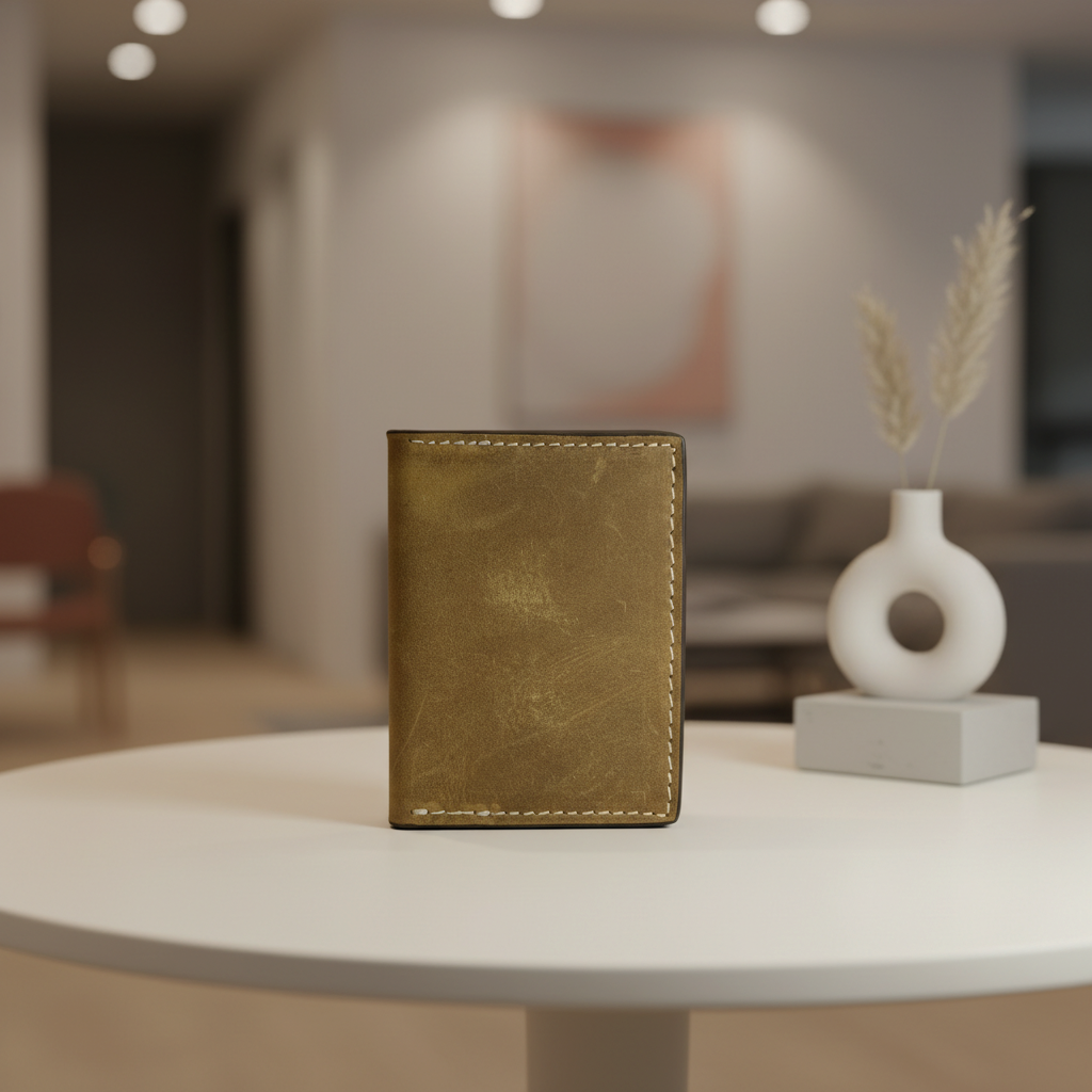 Edge-Finished Men’s Card Holder- Ultra Slim, Clean and Crisp