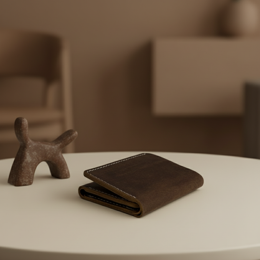 Trifold Small Leather Wallet for Men | Compact Power Carry